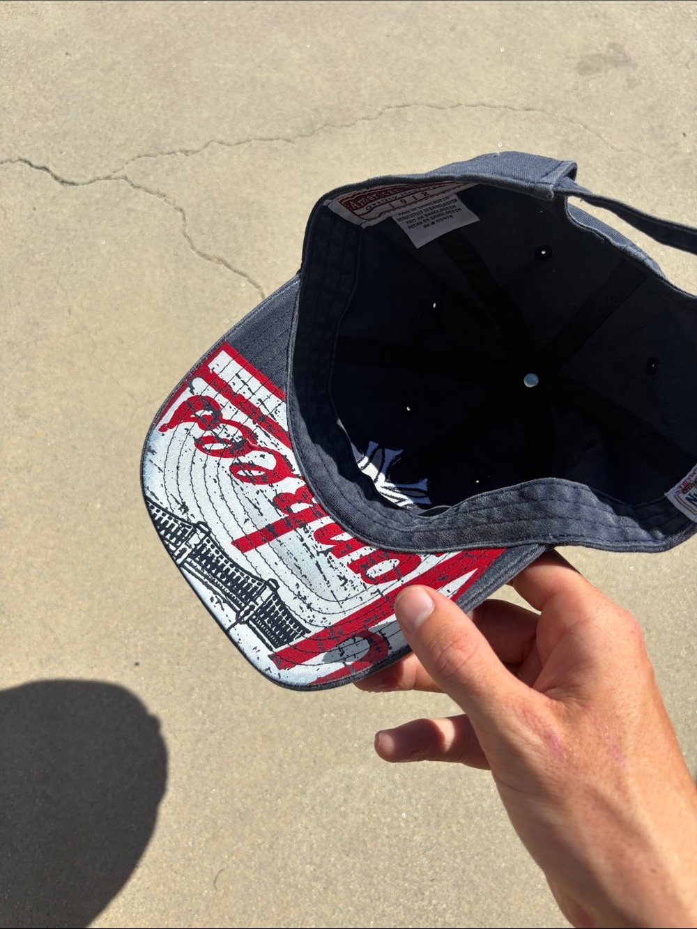 Vintage New York Yankees Navy Distressed Baseball Cap - Picture 5 of 6